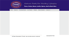 Desktop Screenshot of newgenerationfoods.com